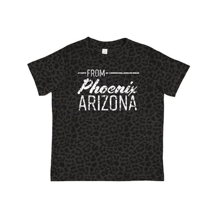

Inktastic From Phoenix Arizona in White Distressed Text Gift Toddler Boy or Toddler Girl T-Shirt