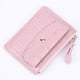 thumbnail image 5 of Cartera Sencilla para Mujer Llavero Cuero Tarjetero Pequeño Monedero () Rosa, 5 of 9
