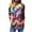 Purple #050, variant on Mardi Gras Shirts Womens Feathers Print Sequins Mock Neck Tunic Tops Carnival Long Sleeve Purple T Shirts Green S