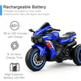 thumbnail image 3 of Cheelom 12V Kids Electric Ride on Toy for Kids, Motorcycle with Music and LED Lights, Long Batteay White, 3 of 8