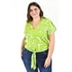 thumbnail image 1 of Blusa fresca con moño Roman Fashion /Tallas Extras, 1819 (Lima) verde lima 38, 1 of 6