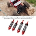 thumbnail image 4 of 2 Pairs RC Car Shock Absorbers Set, Aluminum Alloy Front Rear Shock Damper Kit with Damping for 4x4 1/10 Scale RC Crawler, 4 of 7