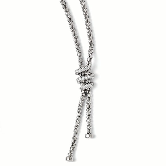 925 Sterling Silver Cubic Zirconia Cz Necklace Pendant Charm Drop