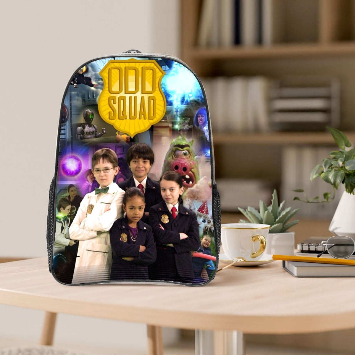 Odd Squad Pattern Transparent Backpack Lightweight And fashionable Showcasing Personality And Leading The Trend