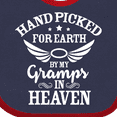 thumbnail image 4 of Inktastic Handpicked for Earth By My Gramps in Heaven with Angel Wings Boys or Girls Baby Bib, 4 of 4