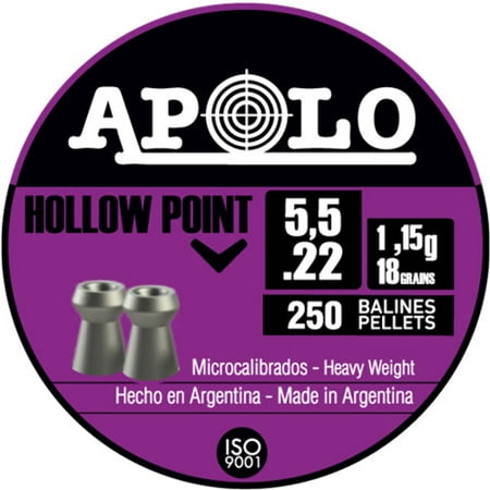 Hatsan Apolo Hollow Point Air Rifle Pellets .22 Cal 18 gr 250/ct