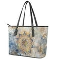 thumbnail image 3 of ZUXONGSY Retro Boho Mandala Print Top Handle Bag for Women Practicality Shoulder Bag Casual Travel Purse with Zip Compartments for Daily Use Work, 3 of 6