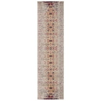 SAFAVIEH Monaco Elsdon Abstract Runner Rug, Ivory/Pink, 2'2" x 12'