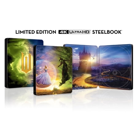 Wicked: For Good Limited Edition 4K UHD Steelbook 1 (4K Ultra HD) Jeff Goldblum Jonathan Bailey