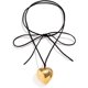 thumbnail image 3 of Gargantilla gruesa con forma de corazón – Colgante de corazón grande, cadena de terciopelo ajustable, collares de corazón para mujeres, adolescentes y niñas Y2K, accesorios de joyería de moda, 3 of 4