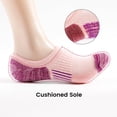 thumbnail image 4 of YOMYM 5 Pairs No Show Socks Womens Cushioned Athletic Hidden Liner for Sneakers Ankle Running Socks 6-8, 4 of 7