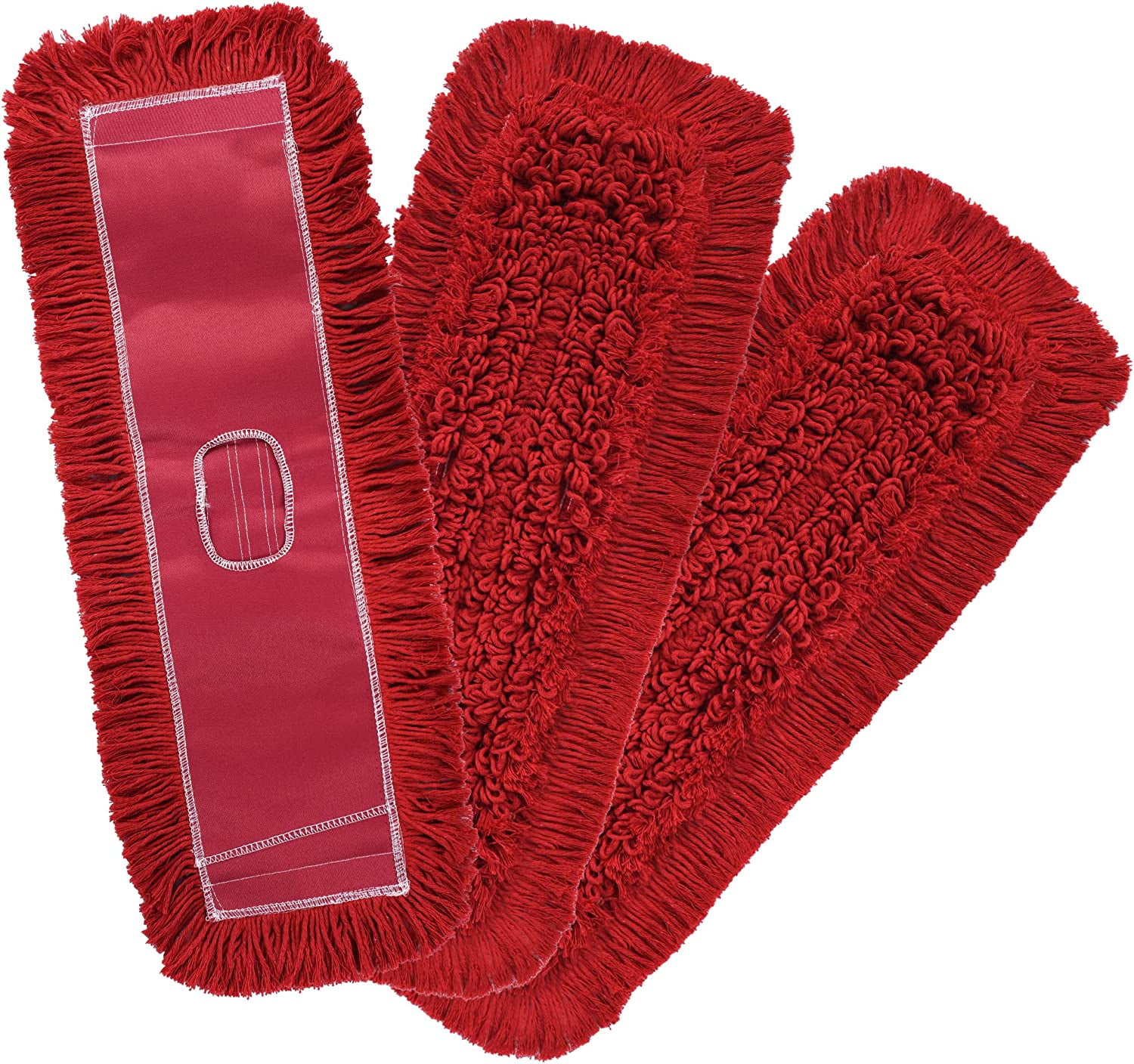 MATTHEW CLEANING 24'' Industrial Strength Cotton Dust Mop Refill Washable Replacement Heads For