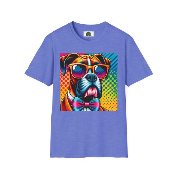 Boxer Glasses Pop Art2 Unisex Softstyle T-Shirt