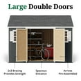 thumbnail image 5 of Little Cottage Co. 12x12 Value Workshop Shed with Operable Windows, Outdoor Wood Storage Do-It-Yourself Precut Kit, 5 of 13