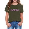 thumbnail image 4 of Moonsky Camisetas pop Hunt-ers de manga corta, jersey con estampado HUNTR/X, camisetas de verano, camisetas casuales holgadas para niñas, ropa gráfica Verde militar 130, 4 of 4