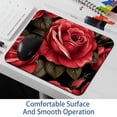 thumbnail image 6 of Rose Printed Square Desk Mat Mousepad, 8.3x9.8 Inch, Non-Slip Rubber Bottom, Suitable for Office and Gaming, 6 of 6