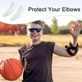 thumbnail image 5 of Uxcell Youth Elbow Pads Compression Arm Protective Sleeve Basketball Guard Pad for Sports Baseball White, YS, 2Pack, 5 of 6