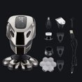 thumbnail image 1 of actualice la afeitadora eléctrica 5 en 1 para hombres Afeitadora de cabeza calva Afeitadora eléctrica inalámbrica para hombres Afeitadora rotativa impermeable Kit de aseo, pantalla LED, XianweiShao 8390615167628, 1 of 5