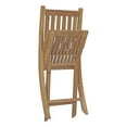 thumbnail image 6 of Modern Contemporary Urban Design Outdoor Patio Balcony Garden Furniture Side Dining Chair and Table Set, Wood, Natural, 6 of 8