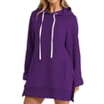 thumbnail image 2 of Purple Sweaters for Women Fashion Casual Women's Warm Sweatshirt Long Sleeve O Neck Soft Solid Shirt Ladies Winter Sweatshirts Tops Womens Fall Fashion 2025, 2 of 6