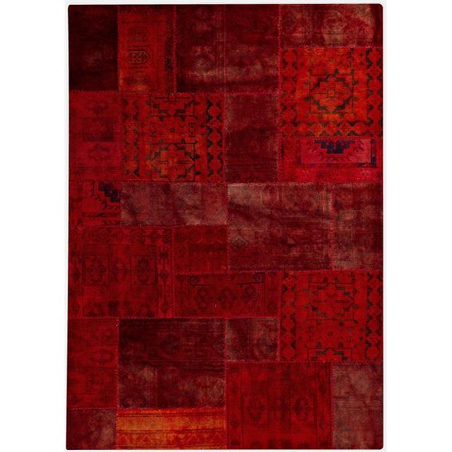 M.A. Trading MTVRENRED071091 94 x 10 Hand Knotted Contemporary Rug - Red