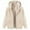 Beige-Coat, variant on Qetyuw Winter Sherpa Lined Jacket for Women Long Sleeve Warm Open Front Hooded Jackets Full Zip Up Casual Coat