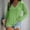Green, variant on Women's Long Sleeved T Shirt Retro Shirt V Neck Loose Thin Breathable Womens Top Spring Summer White