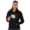 thumbnail image 3 of Classic Betty Boop Cartoon Head Wink Hoodie Sweatshirt Women Brisco Brands S, 3 of 4