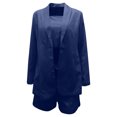 thumbnail image 5 of Babysbule Women Shorts Women Sets Solid Three-piece Women's Suit With Vest + Suit Jacket + Shorts, 5 of 9