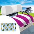 thumbnail image 1 of Funda para asiento de carrito de golf, toalla y manta, fácil instalación, asientos cómodos para 2 personas, Club Car, accesorios, cojín de asiento Estilo C, 1 of 8