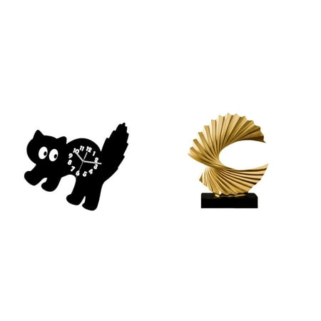 Wall Clock Ocean Wave Sculpture Abstract Statue Acrylic Material Decorative for Bedroom Living Room Office Spaces