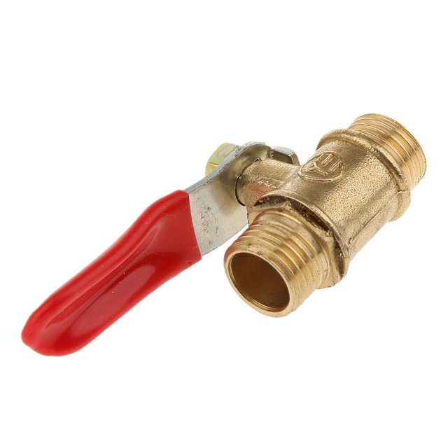 Thinsony Various Type Ball Valve Threaded Brass Valve Ball MM 12mm Red 1Set