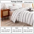 Boho Bedding Set (1 Duvet Cover + 2 Pillowcase) Geometric Striped Duvet