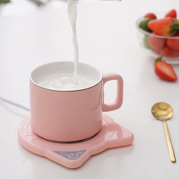 CHICHUMID 2Pcs USB Coffee Mug Warmer Desk Heating Pad Portable Beverage Heater for Home Use Assorted Colors