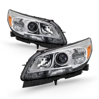 GMC Sierra/Yukon Denali Black Halo LED Projector Headlights - Pair Replacement For 1999-2006 Models