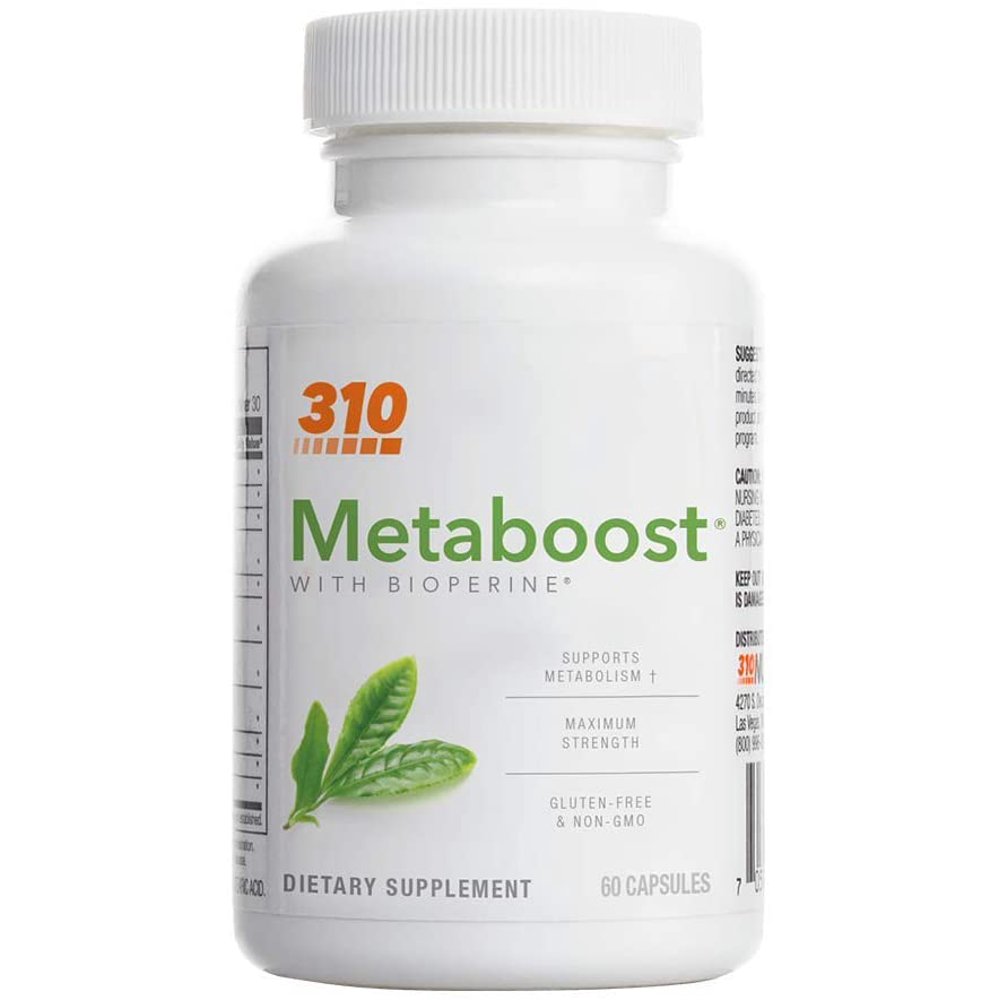 Metaboost by 310 Nutrition Metabolism Support Supplement (60 Count)