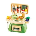 thumbnail image 4 of 30 juguetes de cocina para aprender habilidades, juego de comida y cocina de simulación para niños verde, 4 of 9