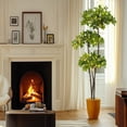 thumbnail image 6 of Danolapsi 5ft Artificial Olive Tree, Faux Plants Indoor with 50 Led Lights, 8 Lighting Modes,Artificial Plants with for Home Office Decor, 6 of 7