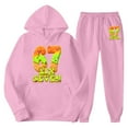 thumbnail image 4 of MEZZALL Kids Girls Long Sleeve Hooded Sweatshirt Tops And Pants Casual Outfit Soft 67 Printed Jogger Tracksuit Daily Comfort Children Fashion Clothes Sets, 4 of 4