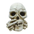 thumbnail image 2 of Fiudx Liquidación navideña Cenicero de calavera para Halloween, decoración de mesa para sala de estar, artesanía de resina, 2 of 7