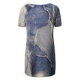 thumbnail image 4 of Hauts d'Été jovatis Tendance pour Femmes, Col Rond, Hauts Amples, Blouse Décontractée à Imprimé, Manches Courtes, 4 of 5