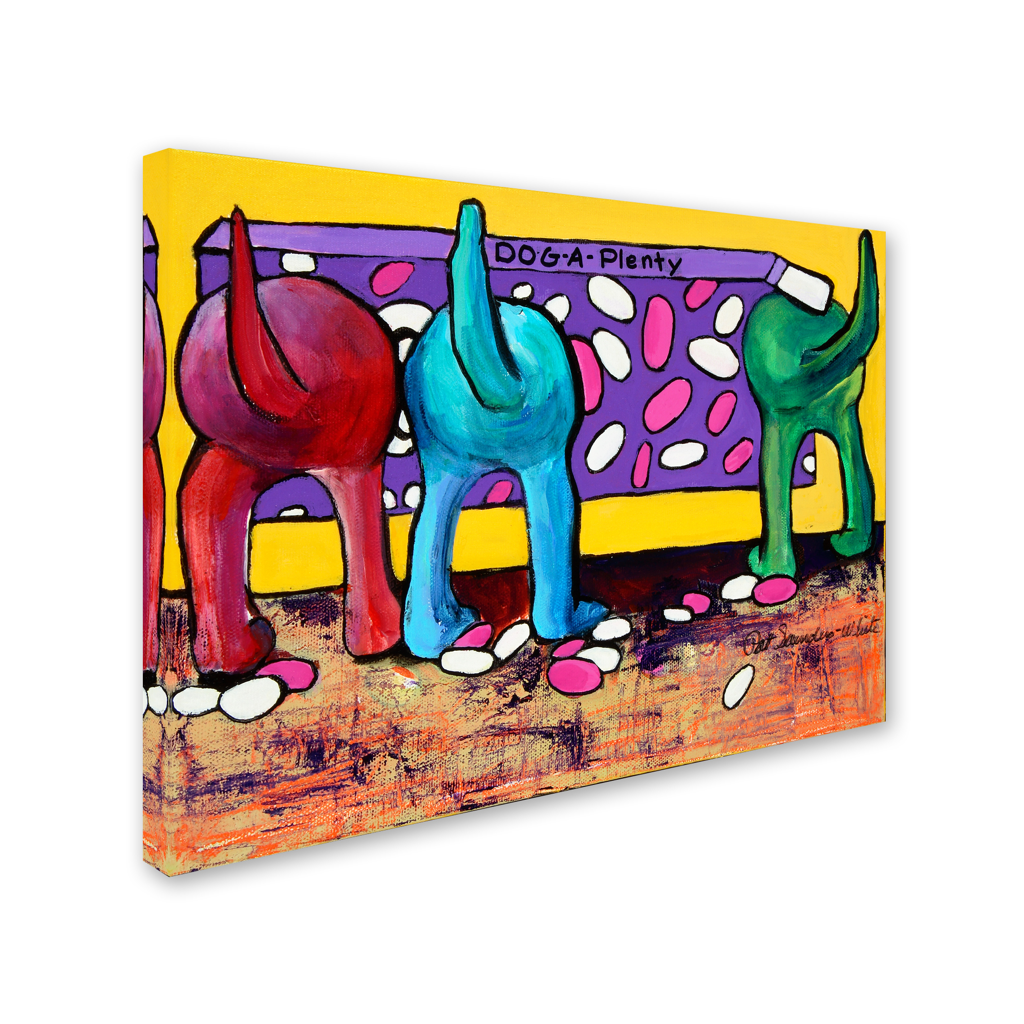 Pat Saunders-White 'Dog-A-Plenty' Canvas Art 18 x 24