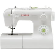 White Heavy-Duty Sewing Machine with Automatic Needle Threader, 97 Built-in Stitch Patterns, 1-Step Buttonhole, Adjustable Stitch Length & Width, Durable Metal Frame