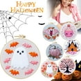 thumbnail image 2 of Pekkaxy Halloween Embroidery Starter Kit for Beginners, DIY Spooky Pattern Needlework Craft Set, 2 of 8