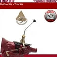 thumbnail image 1 of American Shifter  TH400 Shifter Kit Chrome 10 in. Trim Kit Push Button Tan Boot Billet Knob for EF6E3, 1 of 1