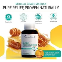 ManukaGuard Deep Allercleanse Nasal Spray with Medical-Grade Manuka Honey MGO 400 - for Sinus & Allergy Relief, 1.3 oz