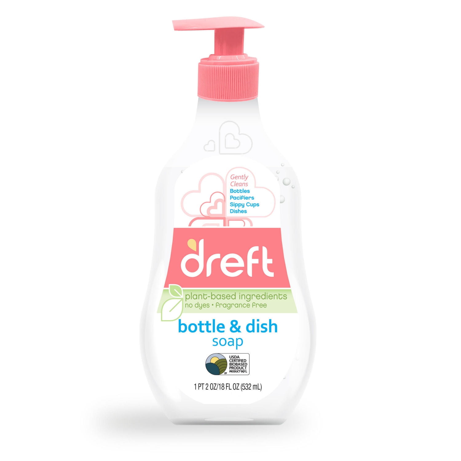 Dreft PlantBased Liquid Dish Soap and Dishwashing Detergent for Baby