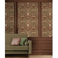 thumbnail image 2 of NextWall Red Clay & Lichen Acanthus Floral Peel and Stick Wallpaper, 2 of 9