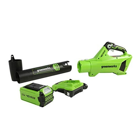

Greenworks 40V Axial Blower (450 CFM / 120 MPH) 4Ah USB Battery and Charger BL40B411
