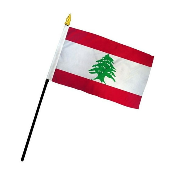 Lebanon 4x6in Stick Flag